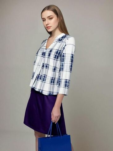Nursing Tops for Breastfeeding Maternity 3/4 Rolled Sleeve Breastfeeding Shirts for Women White in Kuwait