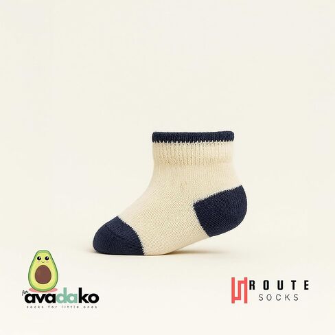 Baby Toddler Ankle Socks 3 Pairs | Soft Cotton Crew Socks for Boys & Girls | Newborn Infant Kids Breathable Seamless Sock Set in Kuwait