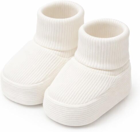 CEOBABY Baby Booties 0–3 Months, Newborn Shoes, Soft Cotton Infant Bootie Socks, Stay-On Baby Shoes for Boys & Girls in Saudi Arabia