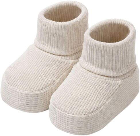 CEOBABY Baby Booties 0–3 Months, Newborn Shoes, Soft Cotton Infant Bootie Socks, Stay-On Baby Shoes for Boys & Girls in Saudi Arabia
