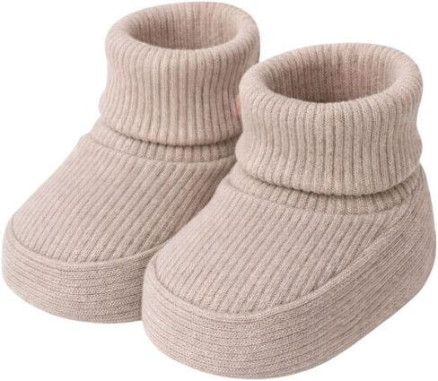 CEOBABY Baby Booties 0–3 Months, Newborn Shoes, Soft Cotton Infant Bootie Socks, Stay-On Baby Shoes for Boys & Girls in Saudi Arabia