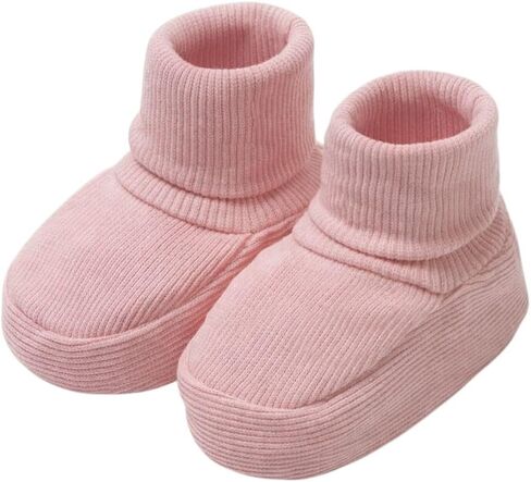 CEOBABY Baby Booties 0–3 Months, Newborn Shoes, Soft Cotton Infant Bootie Socks, Stay-On Baby Shoes for Boys & Girls in Saudi Arabia