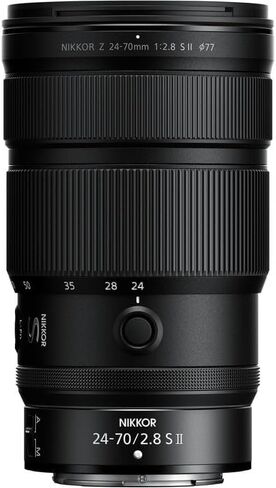Nikon NIKKOR Z 24–70mm f/2.8 S II Lens Z Mount Constant Aperture Standard Zoom Fast Autofocus Bundle with Sling Backpack, Photo Software and More (11pc kit) in Kuwait