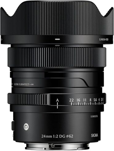 Sigma 24mm F2 DG Black Contemporary Lens for Sony E Mount Bundle with Starter Kit for Cameras in Kuwait