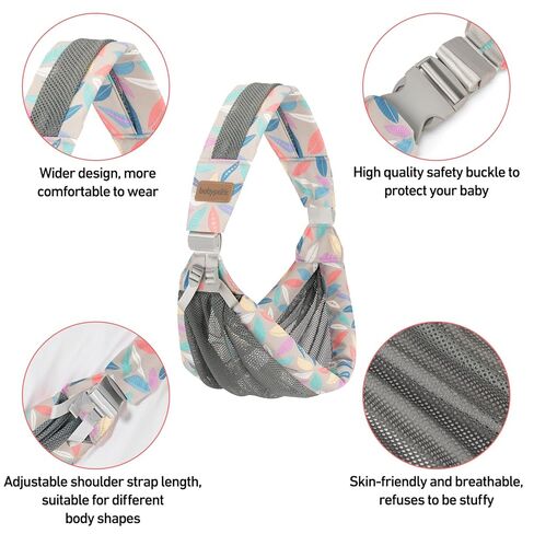 IULONEE Baby Wraps Carrier Baby Carrier Newborn to Toddler Lightweight Infant Wrap Sling Baby Holder Adjustable Toddler Carrier Holder Ergonomic Baby Sling for Newborn Up to 6-36 Months (Blue) in Kuwait