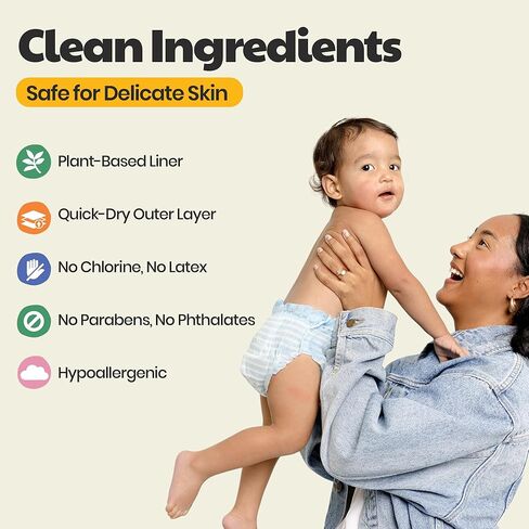 DYPER Baby Swim Diapers Size Medium (20-31 lbs), 19 Count | Disposable Swim Pants | Plant-Based, Hypoallergenic & Fragrance Free | Won't Swell in Water | for Pool, Beach, Swim Lessons & Water Play in Saudi Arabia