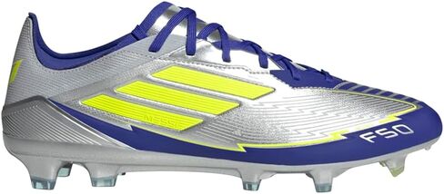 adidas Mens F50 Pro Messi Firm Ground Soccer Cleats - Silver, Yellow in Kuwait
