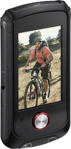 كاميرا فيديو Sony Bloggie Sport (MHSTS22) مقاومة للماء مع تقريب رقمي 4x وشاشة LCD تعمل باللمس مقاس 2.7 بوصة (أحمر) (طراز جديد) (متجدد) in Kuwait