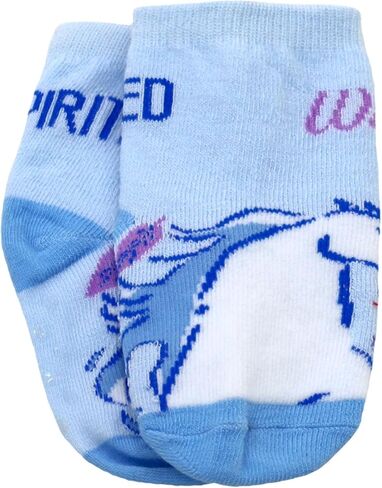 Disney Frozen Socks with Grippers for Kids, 6 Pack Elsa Grip Socks for Toddler Girls, Elsa, Anna, Olaf, Sizes 2T-5T in Kuwait