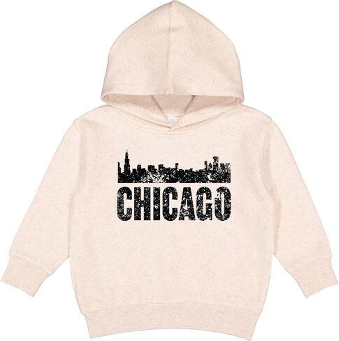 inktastic Chicago Skyline Grunge Toddler Hoodie in Kuwait