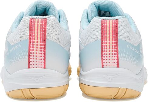 Mizuno, Womens, Cyclone Speed 5, White-Calypso Coral, 8, Medium in Kuwait