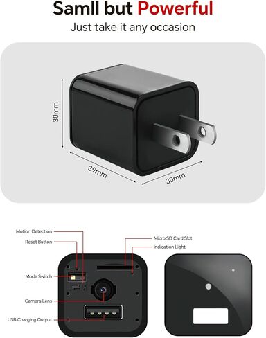 yvn 64GB Camera Charger,HD 1080P,Camera with Motion Detection,No Need for WiFi in Kuwait