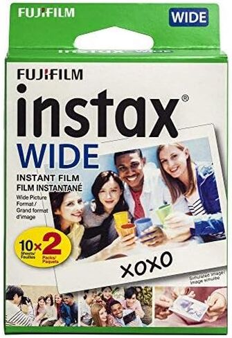 فيلم Fujifilm Instax Wide Film لكاميرا Fuji وطابعة (5 عبوات) عناصر TOSHIHIKO in Kuwait