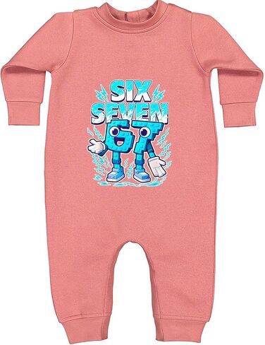 67 Brainrot Meme Slang ثوب فضفاض من الصوف للرضع، دافئ، رائعتين in Kuwait