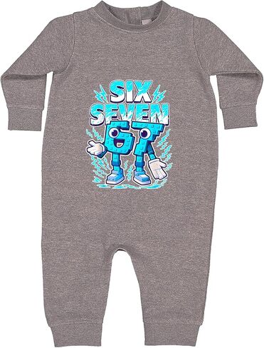 67 Brainrot Meme Slang Infant Fleece Rompers, Warm, Adorable in Saudi Arabia