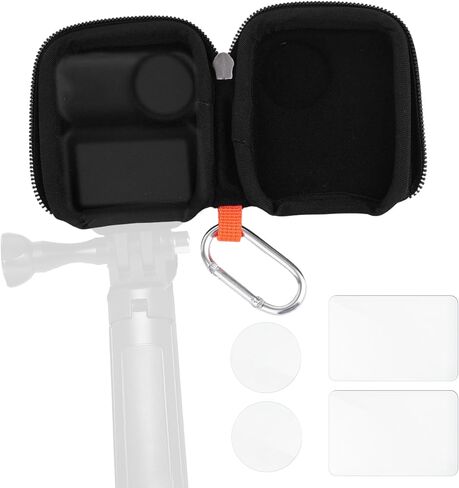 Carrying Case & 2 Set Screen Protection for DJI Osmo Nano, Portable Compact Travel Storage Bag & Tempered Glass Screen Protectors for DJI Osmo Nano Camera in Kuwait