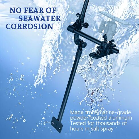 Livescope Transducer Pole Mount for Kayak/Boat,Drill-Down Base with 1.5'' Ball, with T Bolts for Kayak Track,Portable in Saudi Arabia