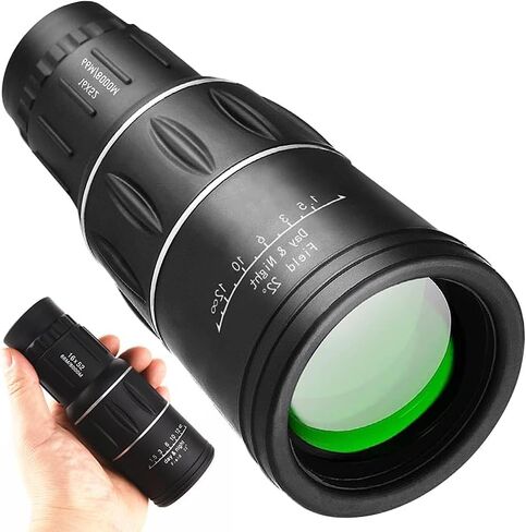 16×52 Monocular Telescope Compact High Powered Scope with Hand Strap for Outdoor Sightseeing Bird Watching Hiking Travel Concerts in Kuwait