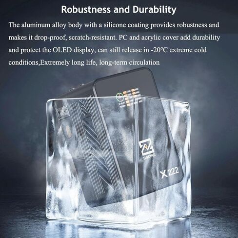 بطارية ZGCINE V Mount X222,222Wh 15000mAh مع مخرج 140W، شحن كامل 2H، USB-C مزدوج، DC، ثلاثة منافذ D-TAP (22V عالية الجهد)، شاشة OLED لإضاءة الفيديو عالية الطاقة، الكاميرا، كاميرا الفيديو، الشاشة in Kuwait