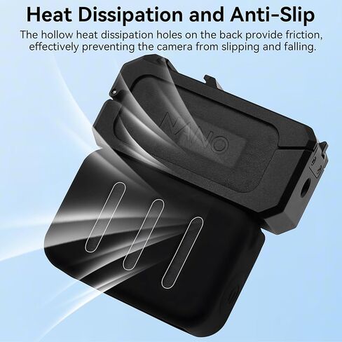 Osmo Nano Metal Cage - 2 in 1 Accessory with Silicone Protector Case Cover Metal Frame Camera Expansion Cage Protector Accessories for DJI Osmo Nano Camera in Kuwait