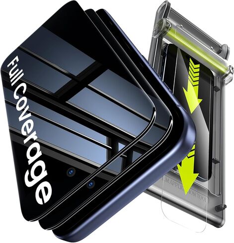 واقي شاشة للخصوصية من WSKEN لهاتف iPhone 17 Pro Max - تغطية كاملة ثلاثية الأبعاد، 24 درجة مضادة للتجسس والتركيب التلقائي، حافظة تغطية كاملة الحواف مناسبة للشاشة من الزجاج المقوى 17 ProMax in Saudi Arabia