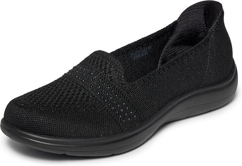 حذاء Skechers للسيدات أثناء التنقل مرن بدون استخدام اليدين سهل الارتداء ومشرق مرصع in Kuwait