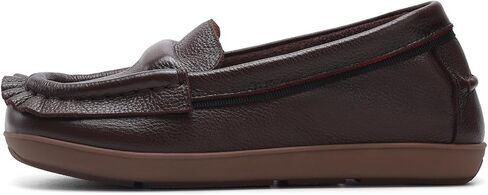 Women's Penny Loafers Wide Toe Box Shoes Leather Comfort Casual Walking Flat Driving Shoes for Work Office Dress Shoes in Saudi Arabia