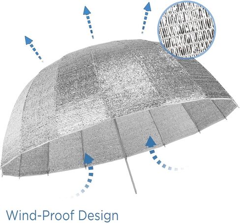 Glow Wind Proof EZ Lock X-Large Deep Fiberglass Umbrella (51") in Kuwait