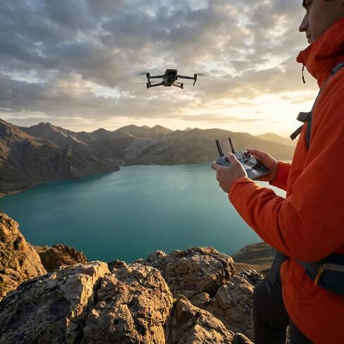 طائرة بدون طيار DJI Air 3S مع RC 2 Fly More Combo، كاميرا مزدوجة بدون طيار 4K للتصوير الفوتوغرافي أثناء السفر والفيديو الجوي وإنشاء المحتوى (CP.MA.00000816.01) + بطاقة 64 جيجابايت + حقيبة ظهر + وسادة هبوط + المزيد (حزمة 15 قطعة) in Kuwait