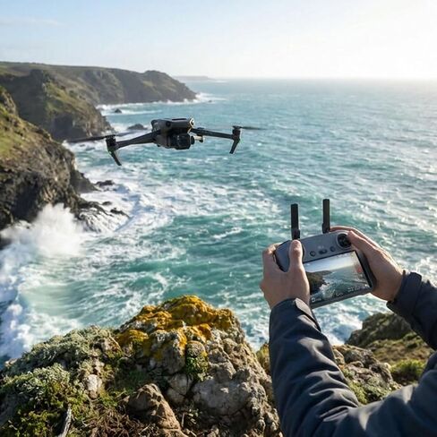 طائرة بدون طيار DJI Air 3S مع RC 2 Fly More Combo، كاميرا مزدوجة بدون طيار 4K للتصوير الفوتوغرافي أثناء السفر والفيديو الجوي وإنشاء المحتوى (CP.MA.00000816.01) + بطاقة 64 جيجابايت + حقيبة ظهر + وسادة هبوط + المزيد (حزمة 15 قطعة) in Kuwait