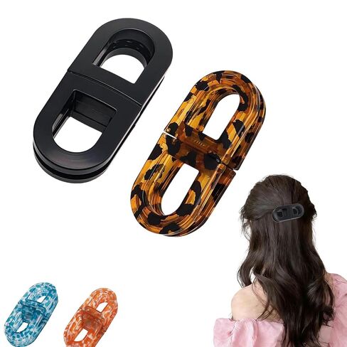 Magnetic Hair Clips 2026,Strong Hold No-Slip Magnetic Hair Styling Clips,Seamless 2-in-1 Design for Easy Everyday Hairstyles.2 Pack (Black+Brown) in Saudi Arabia