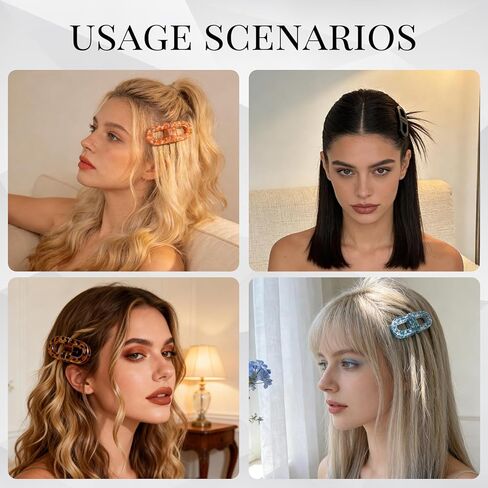 Magnetic Hair Clips 2026,Strong Hold No-Slip Magnetic Hair Styling Clips,Seamless 2-in-1 Design for Easy Everyday Hairstyles.2 Pack (Black+Brown) in Saudi Arabia