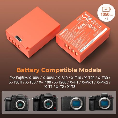 SmallRig Thumb Grip and USB-C NP-W126S Battery in Kuwait