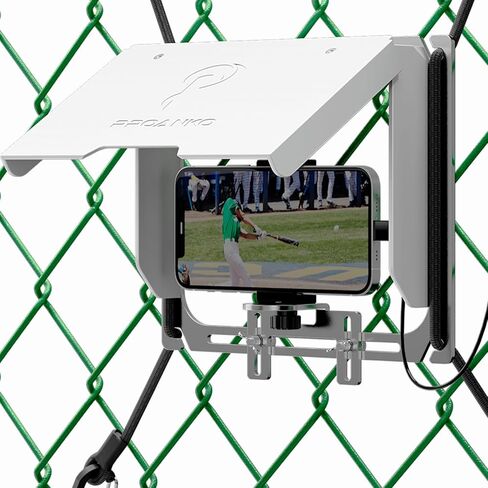 Game Changer Mounting Kit, Cell Phone Fence Mount with Shade and Power Bank Holder, Gamechanger Streaming Kit, Fence Phone Holder for iPhone GoPro Camera Mevo Start Recording Baseball Tennis Game in Kuwait
