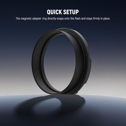NEEWER Silicone Diffuser with Magnetic Adapter Ring for Q4/Q4PRO/Q6 Outdoor Flash, Speedlite Light Modifier Shaper for Portrait, Product Photography, Weddings, Commercial, CRS10 in Kuwait
