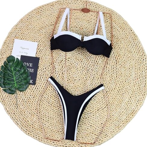 Catalpalev Women's Swimsuit Two Piece High-Waisted Slimming Beach Bikini Set Bathing Suit Swimwear in Saudi Arabia