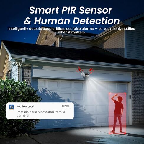 Cinnado Security Cameras Wireless Outdoor - Home Security Cameras Solar & Battery Powered with 2K Color Night Vision, 2-Way Talk & Spotlight, Continuous Power, 2.4 GHz Wi-Fi, Easy Set Up, S1 4 Pack in Kuwait