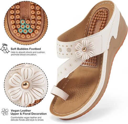 FUDYNMALC Womens Sandals Wedge 2026: All-Day Comfort Platform Flip Flops with Adjustable Dressy Summer Walking Shoes for Wedding Travel Casual in Saudi Arabia