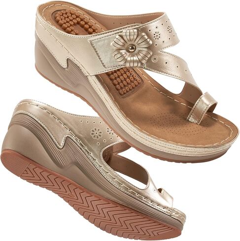 FUDYNMALC Womens Sandals Wedge 2026: All-Day Comfort Platform Flip Flops with Adjustable Dressy Summer Walking Shoes for Wedding Travel Casual in Saudi Arabia