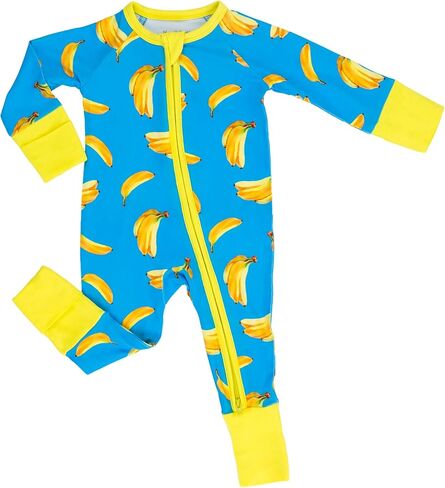 LollyBanks Baby Pajamas, Long Sleeve Baby Romper with 2-Way Zipper, 95% Viscose from Bamboo and 5% Spandex, Infant Sleepers in Saudi Arabia