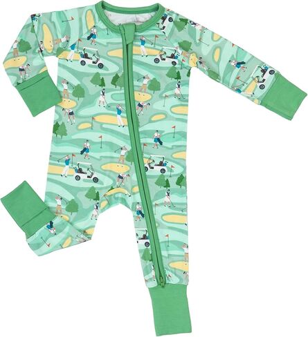 LollyBanks Baby Pajamas, Long Sleeve Baby Romper with 2-Way Zipper, 95% Viscose from Bamboo and 5% Spandex, Infant Sleepers in Saudi Arabia