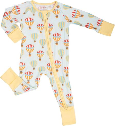 LollyBanks Baby Pajamas, Long Sleeve Baby Romper with 2-Way Zipper, 95% Viscose from Bamboo and 5% Spandex, Infant Sleepers in Saudi Arabia