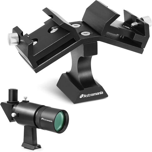 Astromania 9x50 Angled Finder Scope - Bundle with - Dual Finder Mounting Bracket in Kuwait