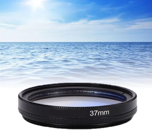 Dpofirs Blue Graduated Filter, 37mm Blue Graduated Color Lens Filter with Aluminum Alloy Frame for Camera Photography, Enhances Sky Color Balance and Provides Lens Protection in Kuwait