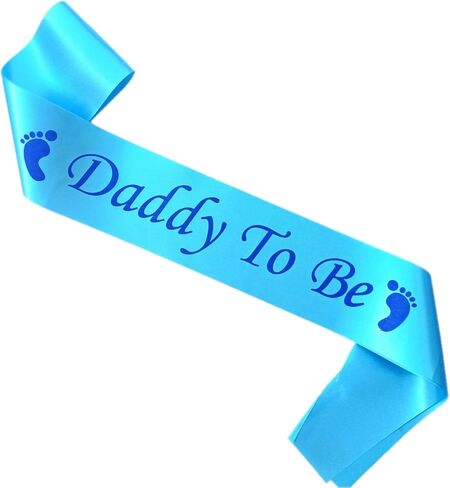 وشاح Magnusson's Garden Daddy to Be لحفلة استقبال الطفل، الأب أثناء المعالجة، هدية لحفلة حفاضات Dadchelor للأب، أفكار هدايا جديدة للأب، صبي أو فتاة، وردي أو أزرق يكشف عن الجنس ديكور in Kuwait