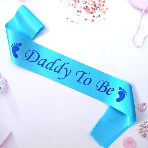 وشاح Magnusson's Garden Daddy to Be لحفلة استقبال الطفل، الأب أثناء المعالجة، هدية لحفلة حفاضات Dadchelor للأب، أفكار هدايا جديدة للأب، صبي أو فتاة، وردي أو أزرق يكشف عن الجنس ديكور in Kuwait