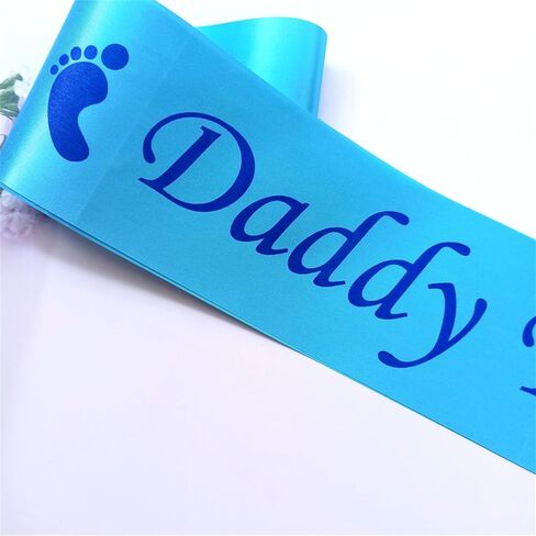 وشاح Magnusson's Garden Daddy to Be لحفلة استقبال الطفل، الأب أثناء المعالجة، هدية لحفلة حفاضات Dadchelor للأب، أفكار هدايا جديدة للأب، صبي أو فتاة، وردي أو أزرق يكشف عن الجنس ديكور in Kuwait
