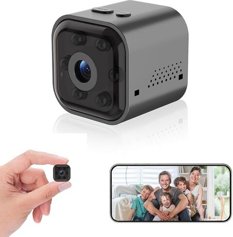 Hidden Camera - 1080P HD WiFi Wireless Security Camera - Nanny Camera - Best Mini Car Cameras for Surveillance - Surveillance Camera with Motion Detection and Night Vision in Kuwait