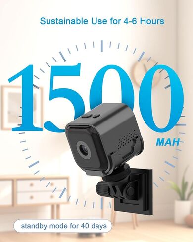 Hidden Camera - 1080P HD WiFi Wireless Security Camera - Nanny Camera - Best Mini Car Cameras for Surveillance - Surveillance Camera with Motion Detection and Night Vision in Kuwait