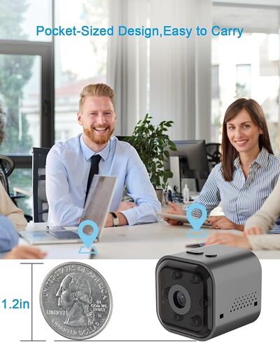 Hidden Camera - 1080P HD WiFi Wireless Security Camera - Nanny Camera - Best Mini Car Cameras for Surveillance - Surveillance Camera with Motion Detection and Night Vision in Kuwait